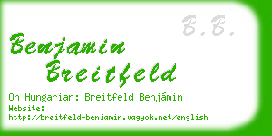 benjamin breitfeld business card